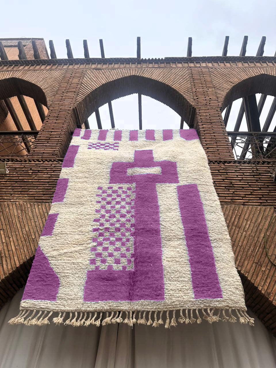 Amellago – Handmade Purple Moroccan Rug