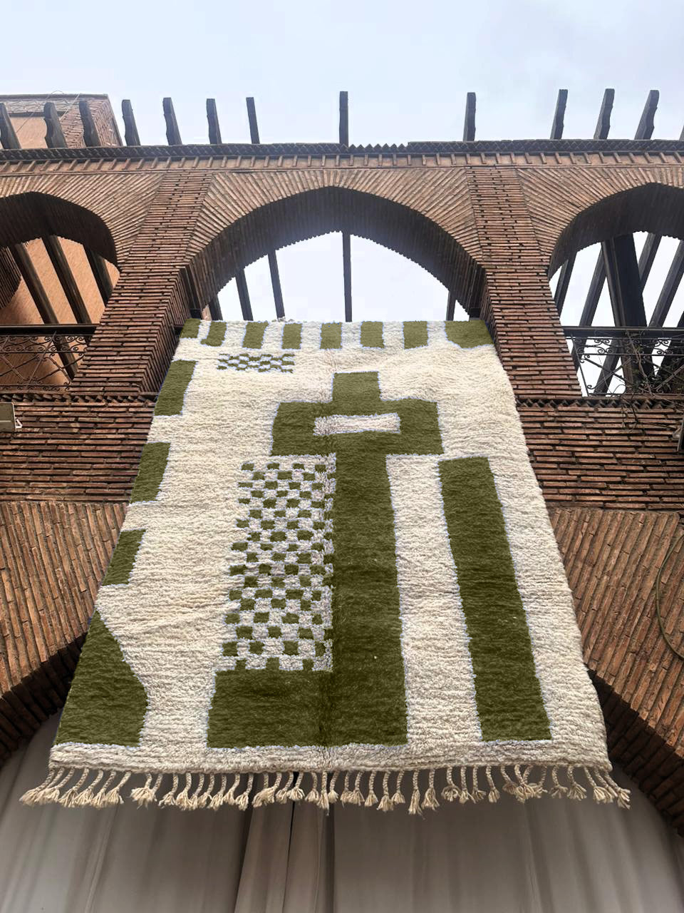 Kelaat – Handmade Green Moroccan Rug