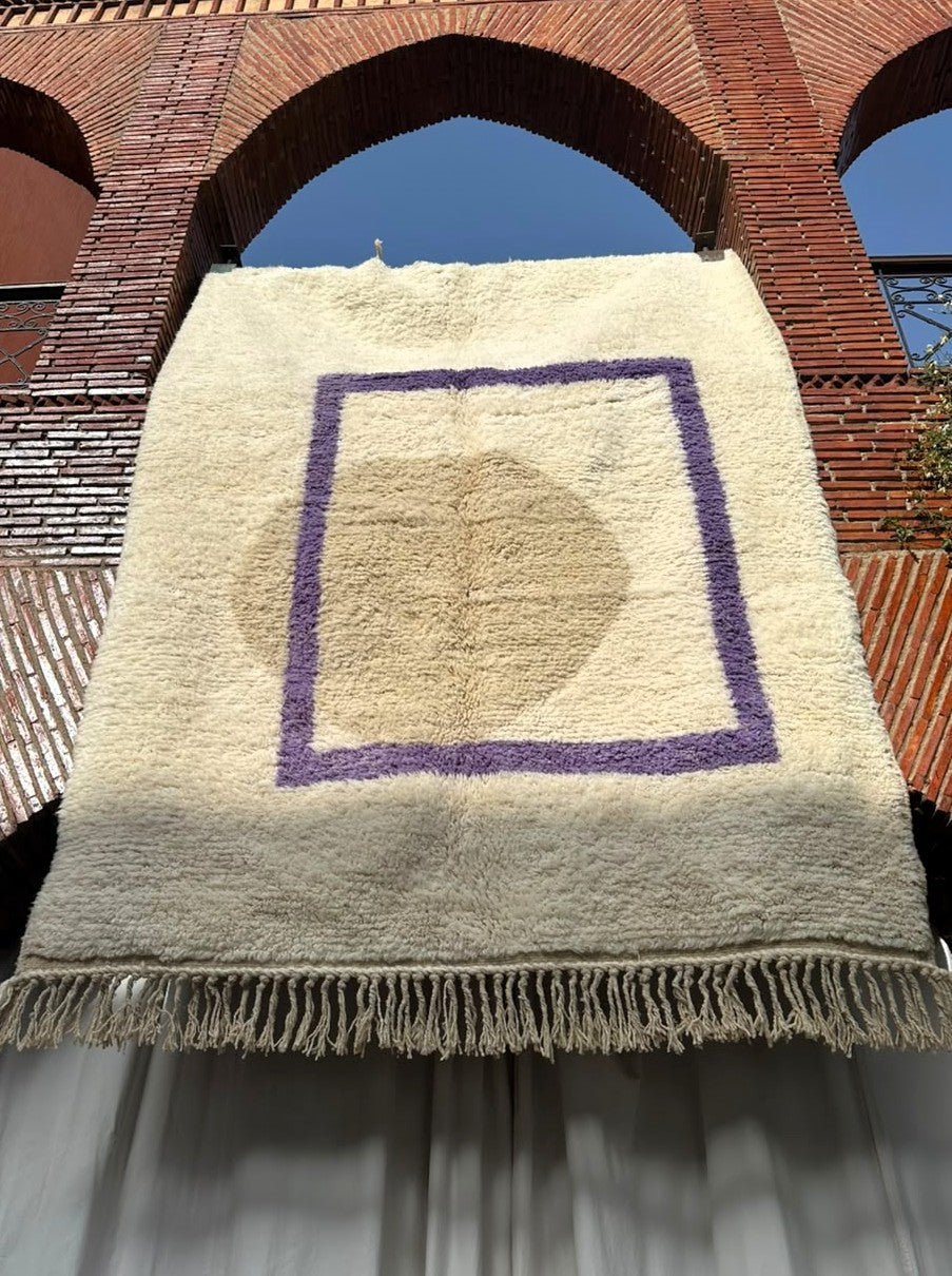 Kénitra – Handmade White Moroccan Rug