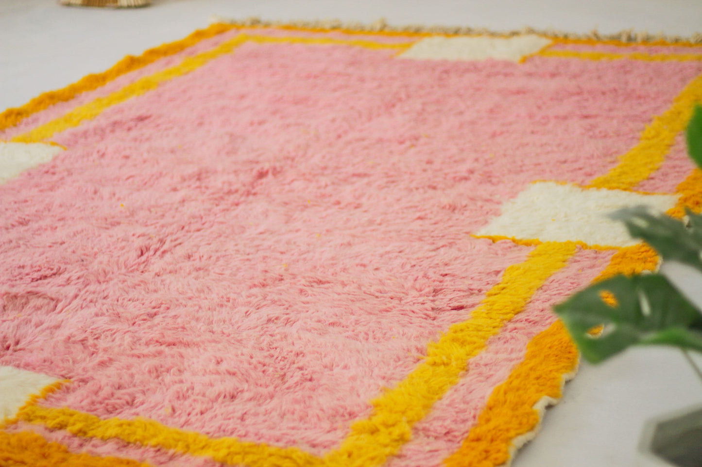 Boujaad – Tapis Berbère Rose et Orange