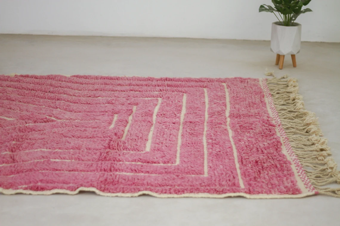 Rose Valley – Tapis Berbere Rose Coloré