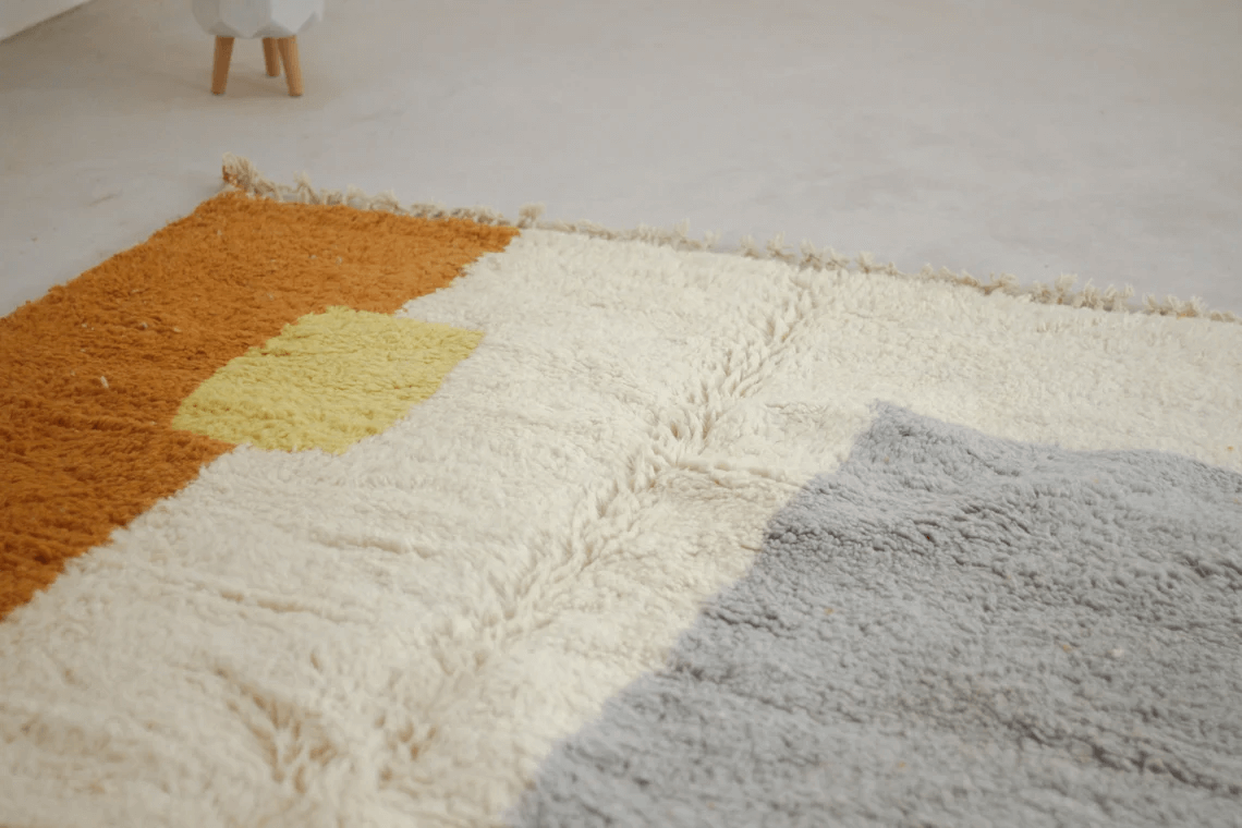 Midelt – Tapis Berbère Blanc et Beige