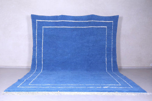 Azure Frame - Hand-Knotted Moroccan Wool Rug - multiple sizes