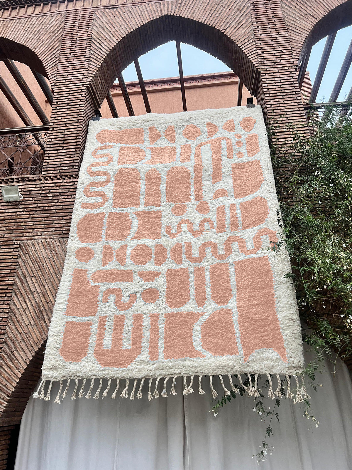 Oualidia – Handmade Pink Moroccan Rug