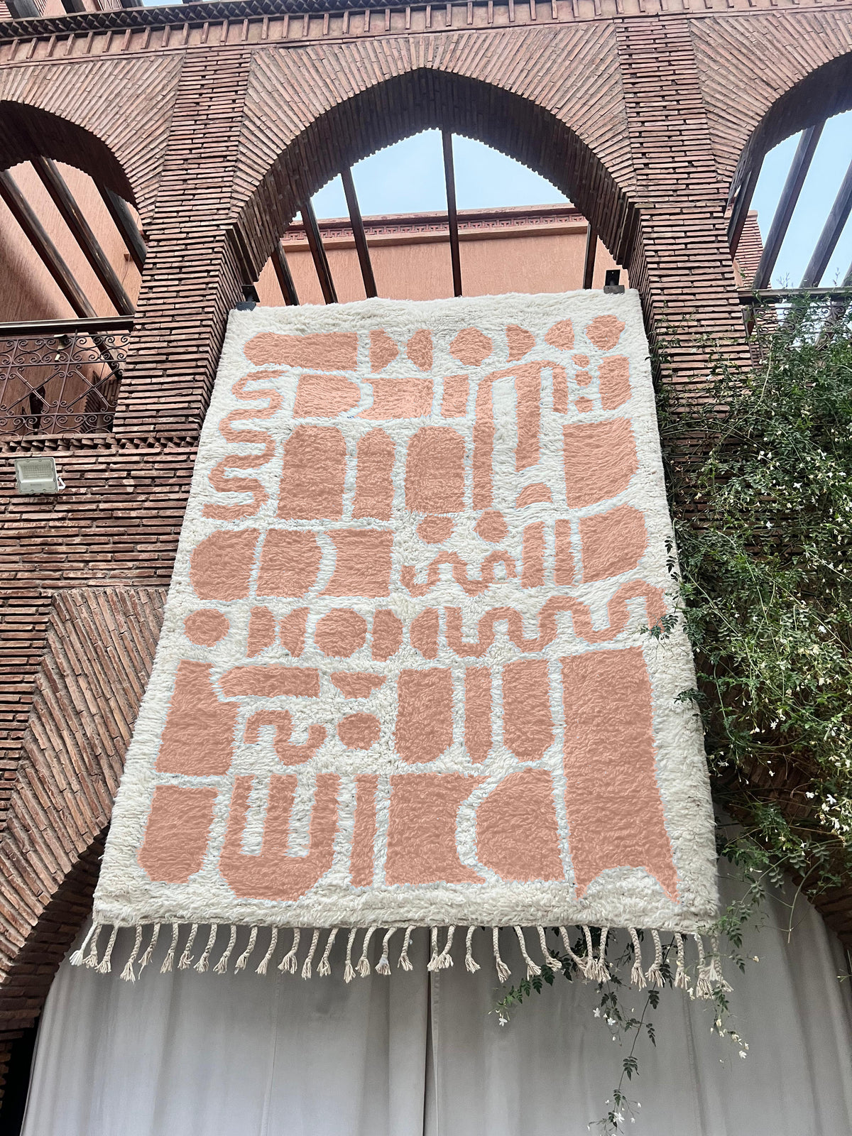 Oualidia – Handmade Pink Moroccan Rug