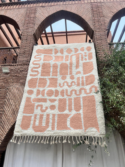 Oualidia – Handmade Pink Moroccan Rug