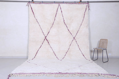 Pink Beni Ourain Rug - handmade Moroccan