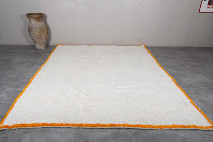 Orange and white Moroccan Rug