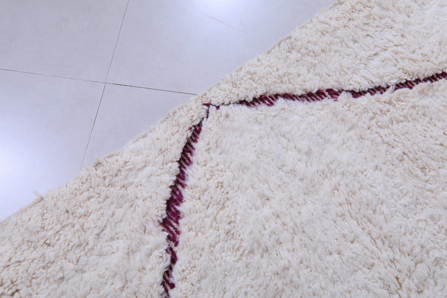 Burgundy Crossroad - Tapis en laine marocain noué à la main - plusieurs tailles