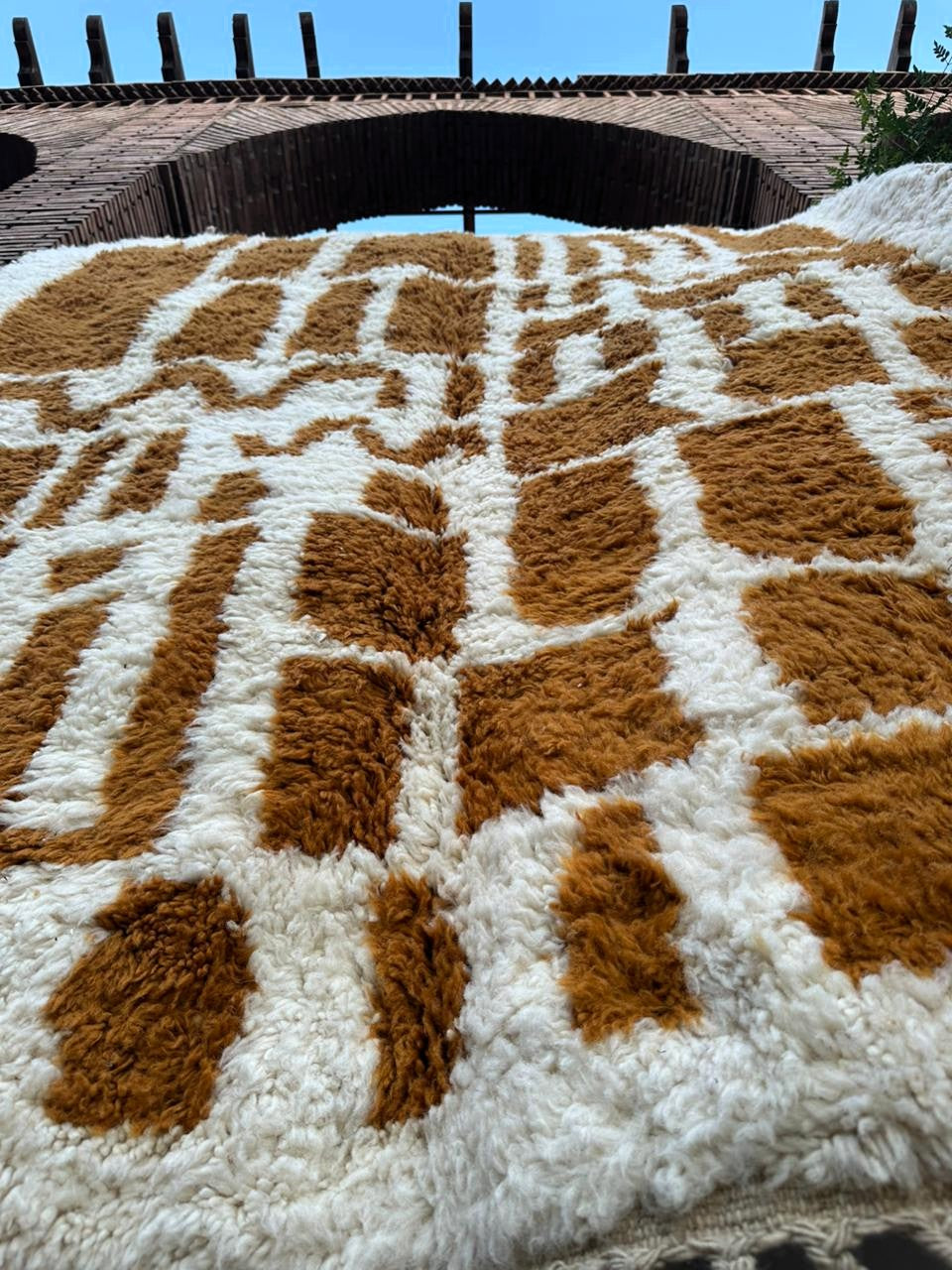 Tinerhir – Handmade Beige Moroccan Rug