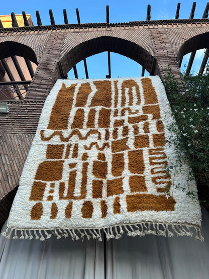 Tinerhir – Handmade Beige Moroccan Rug