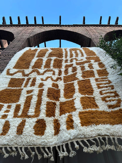 Tinerhir – Handmade Beige Moroccan Rug