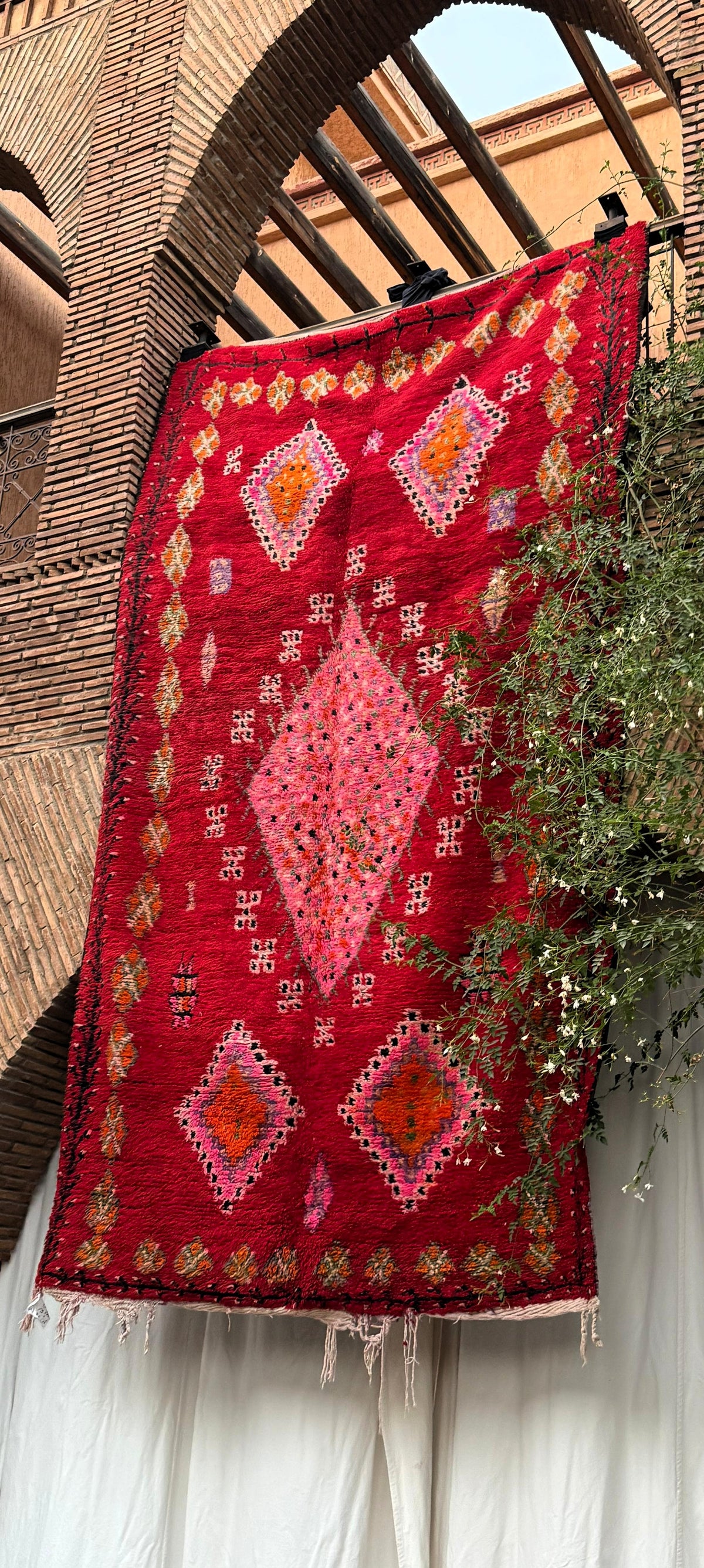Aghbalou – Vintage Red Moroccan Rug
