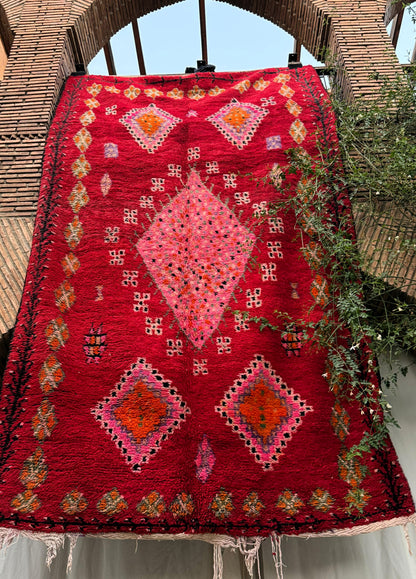 Aghbalou – Vintage Red Moroccan Rug