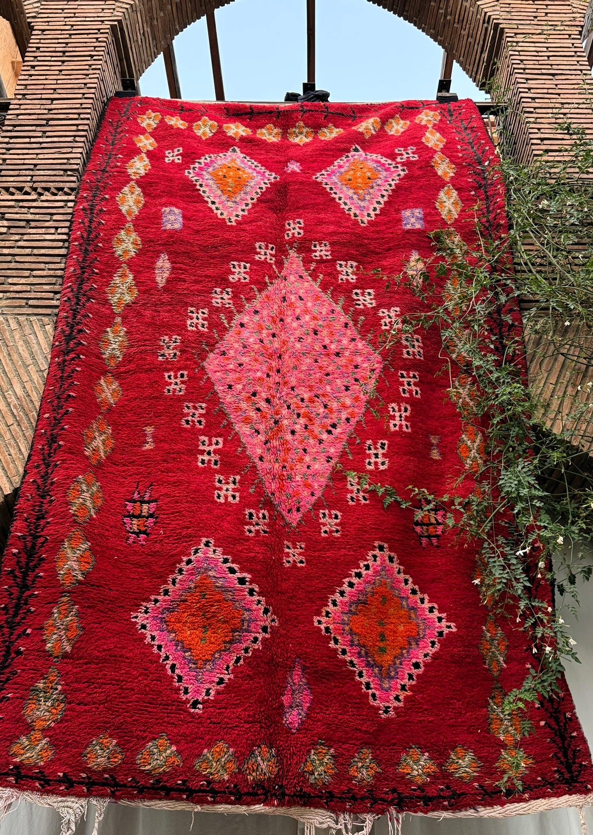 Aghbalou – Vintage Red Moroccan Rug