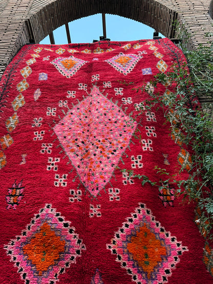 Aghbalou – Vintage Red Moroccan Rug