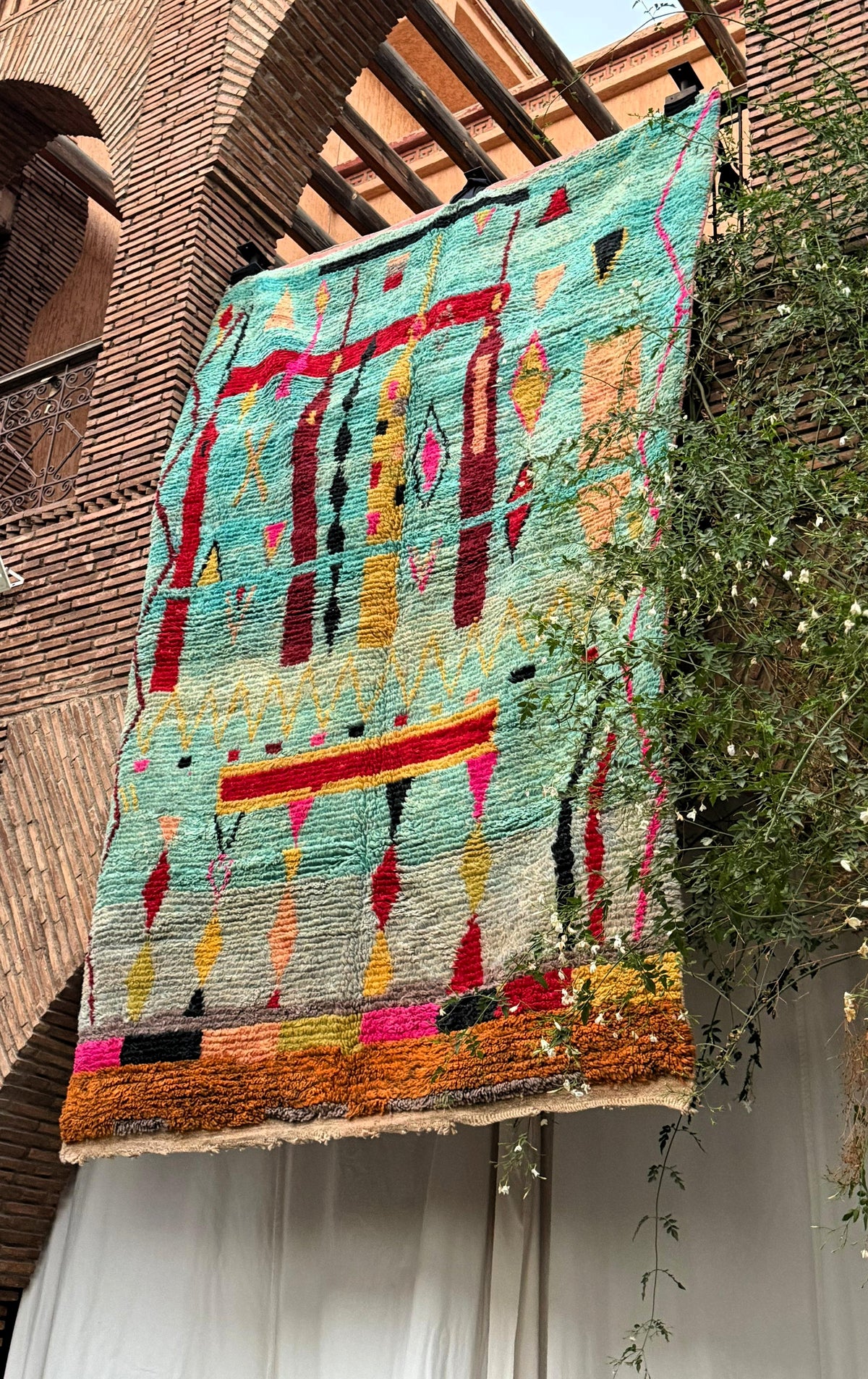 Timoulay – Turquoise Colorful Moroccan Rug