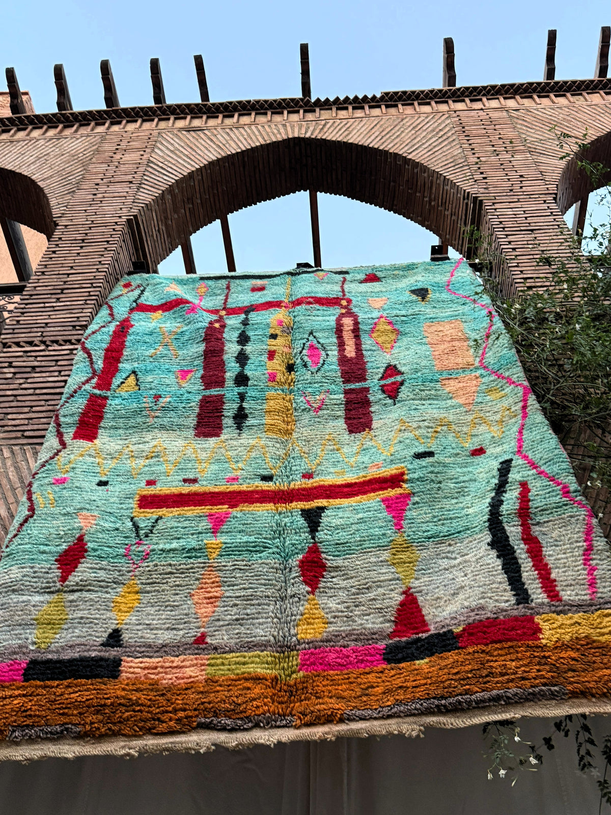 Timoulay – Turquoise Colorful Moroccan Rug