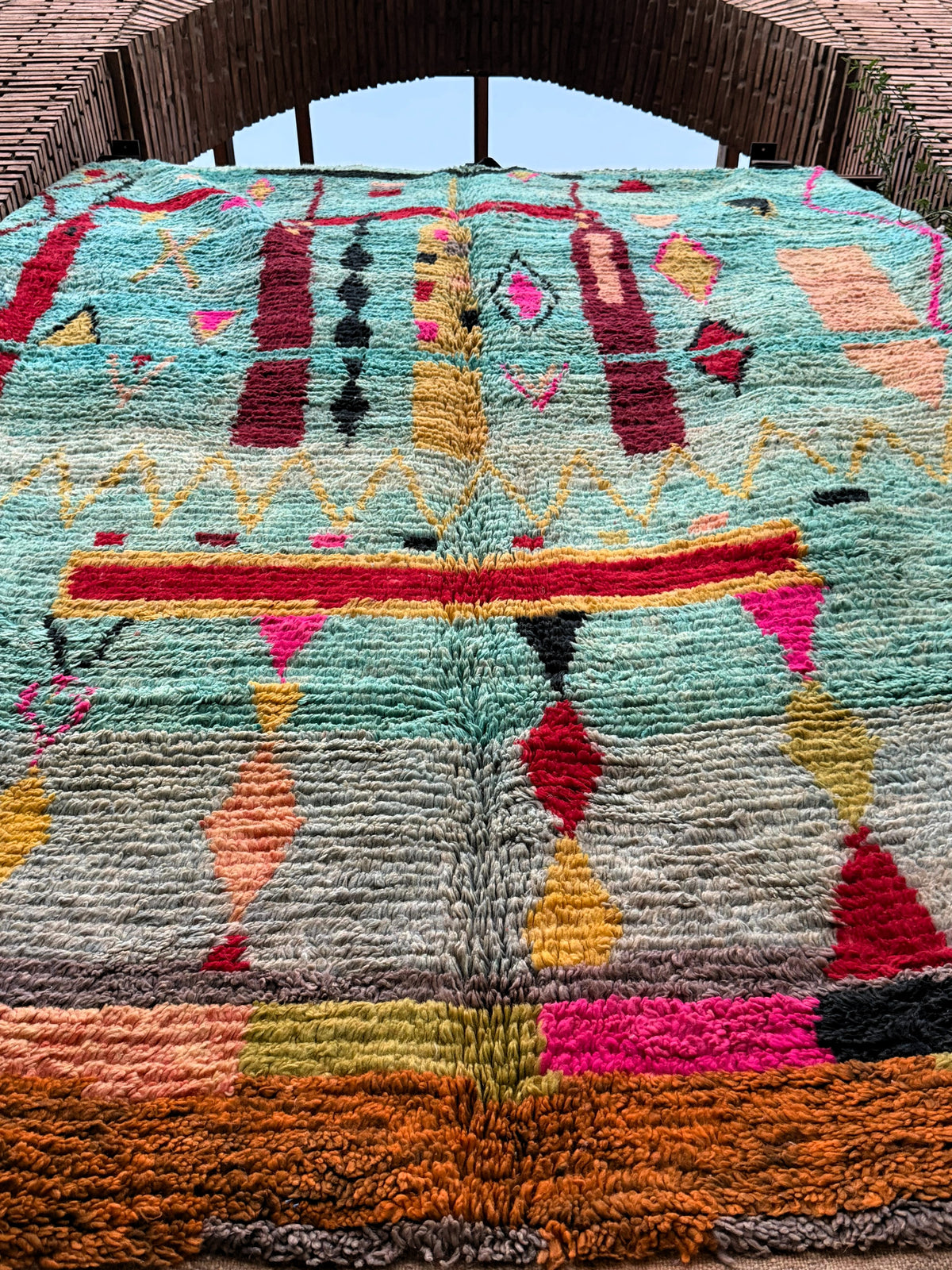 Timoulay – Turquoise Colorful Moroccan Rug