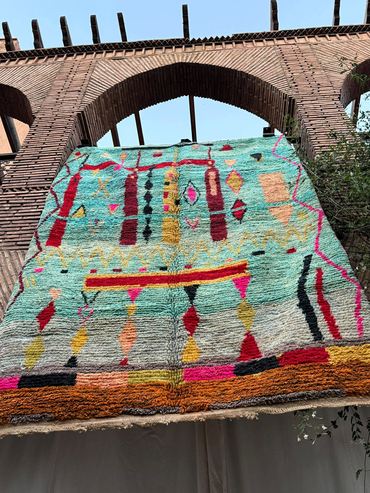 Timoulay – Turquoise Colorful Moroccan Rug