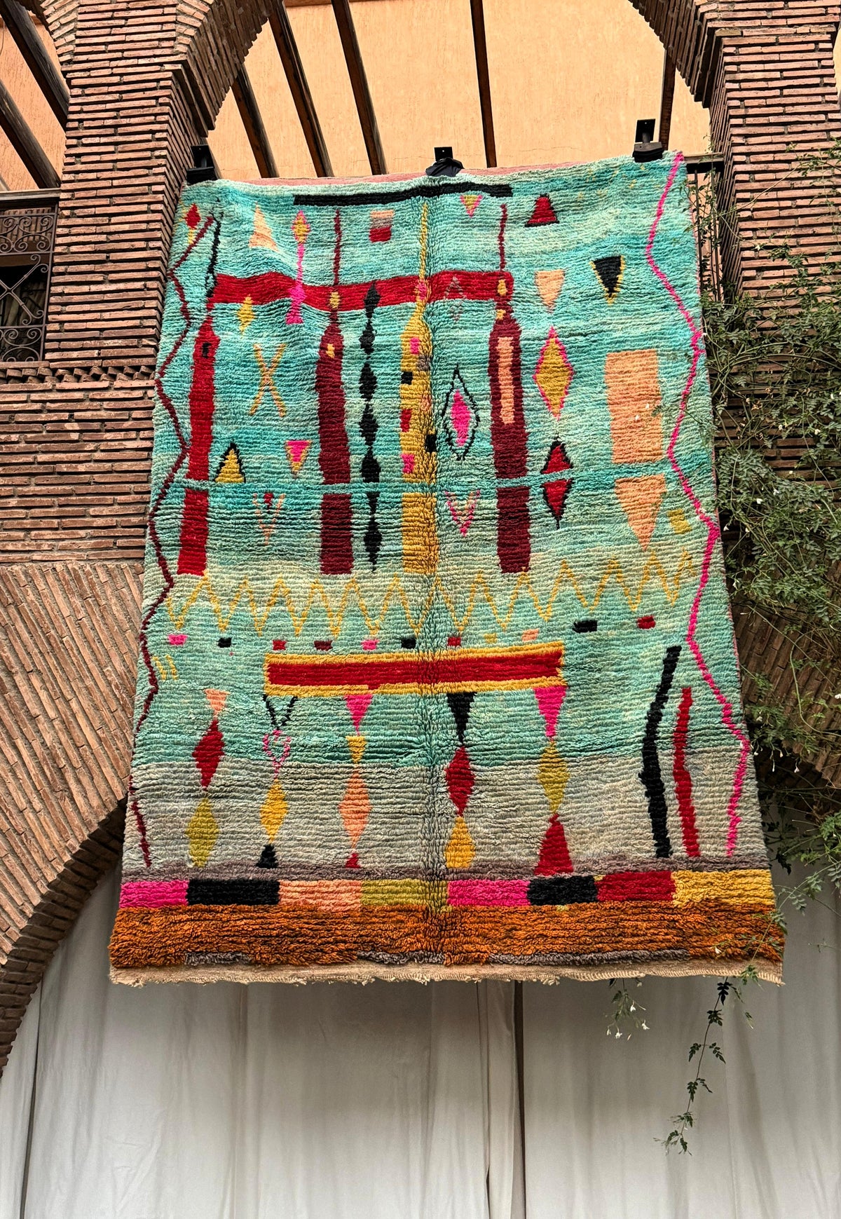 Timoulay – Turquoise Colorful Moroccan Rug