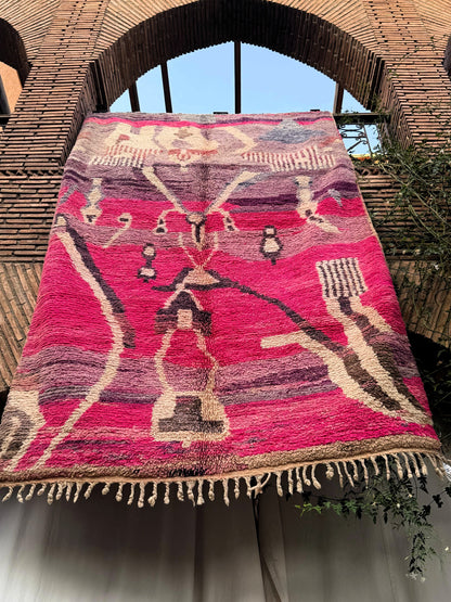 Zaouiat – Handmade Pink Moroccan Rug