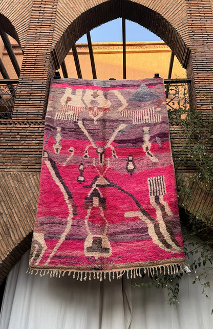 Zaouiat – Handmade Pink Moroccan Rug