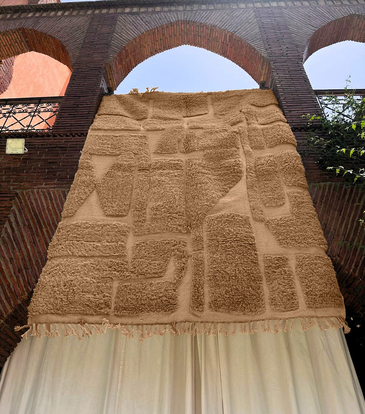 Tamri – Beige Textured Moroccan Rug
