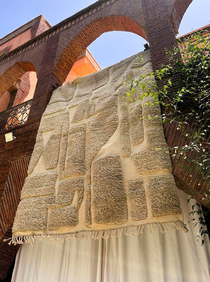 Assads – Ivory Textured Moroccan Rug