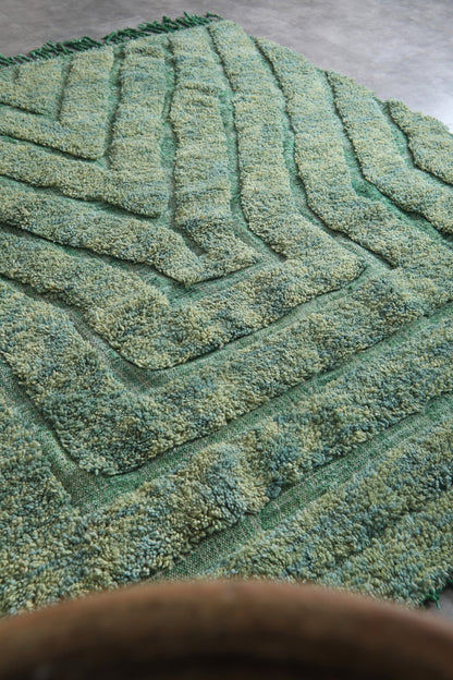 Emerald Oasis – Handgeknüpfter marokkanischer Wollteppich – mehrere Größen