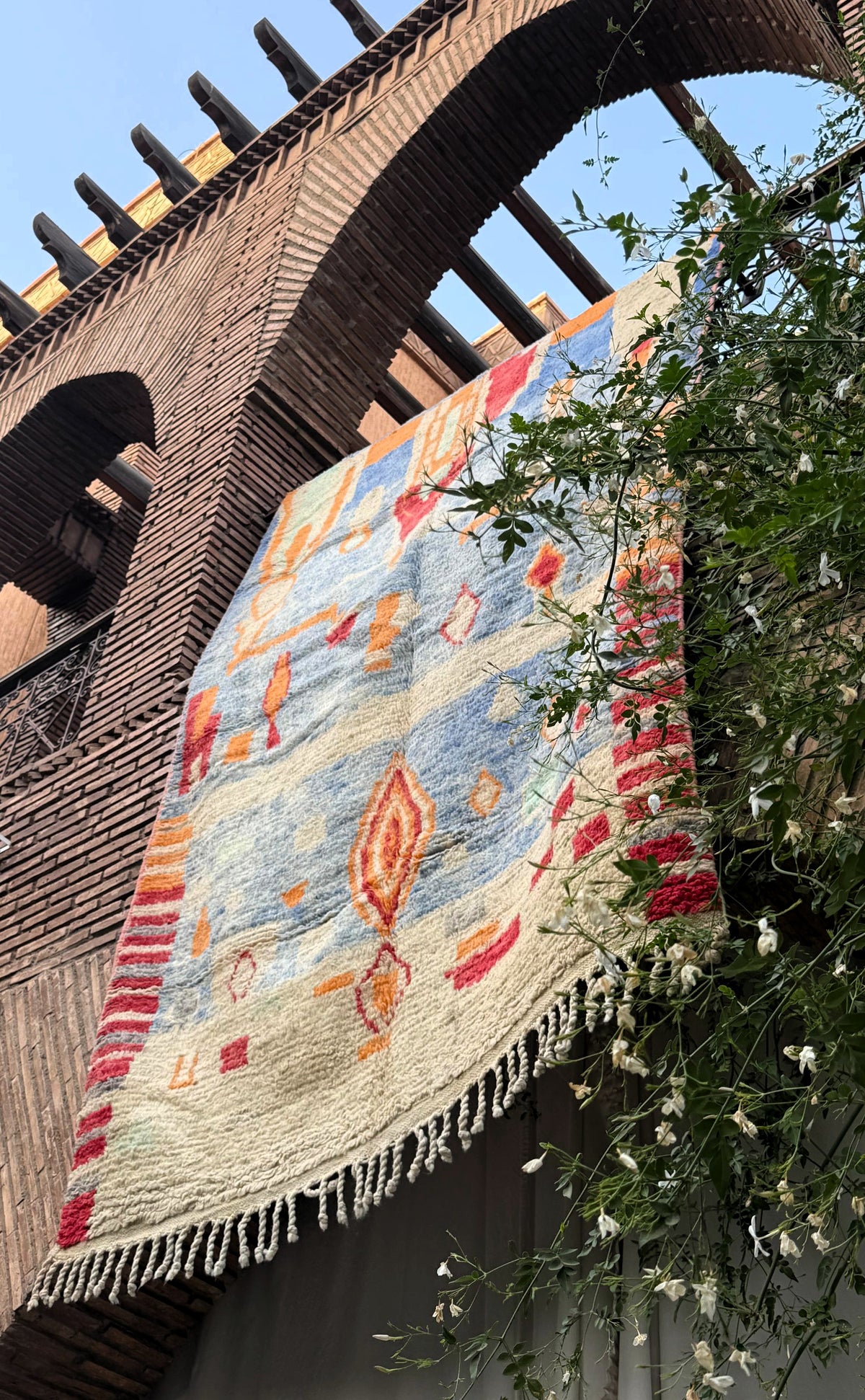 Ameskroud – Handmade Blue Moroccan Rug