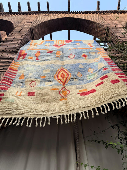Ameskroud – Handmade Blue Moroccan Rug