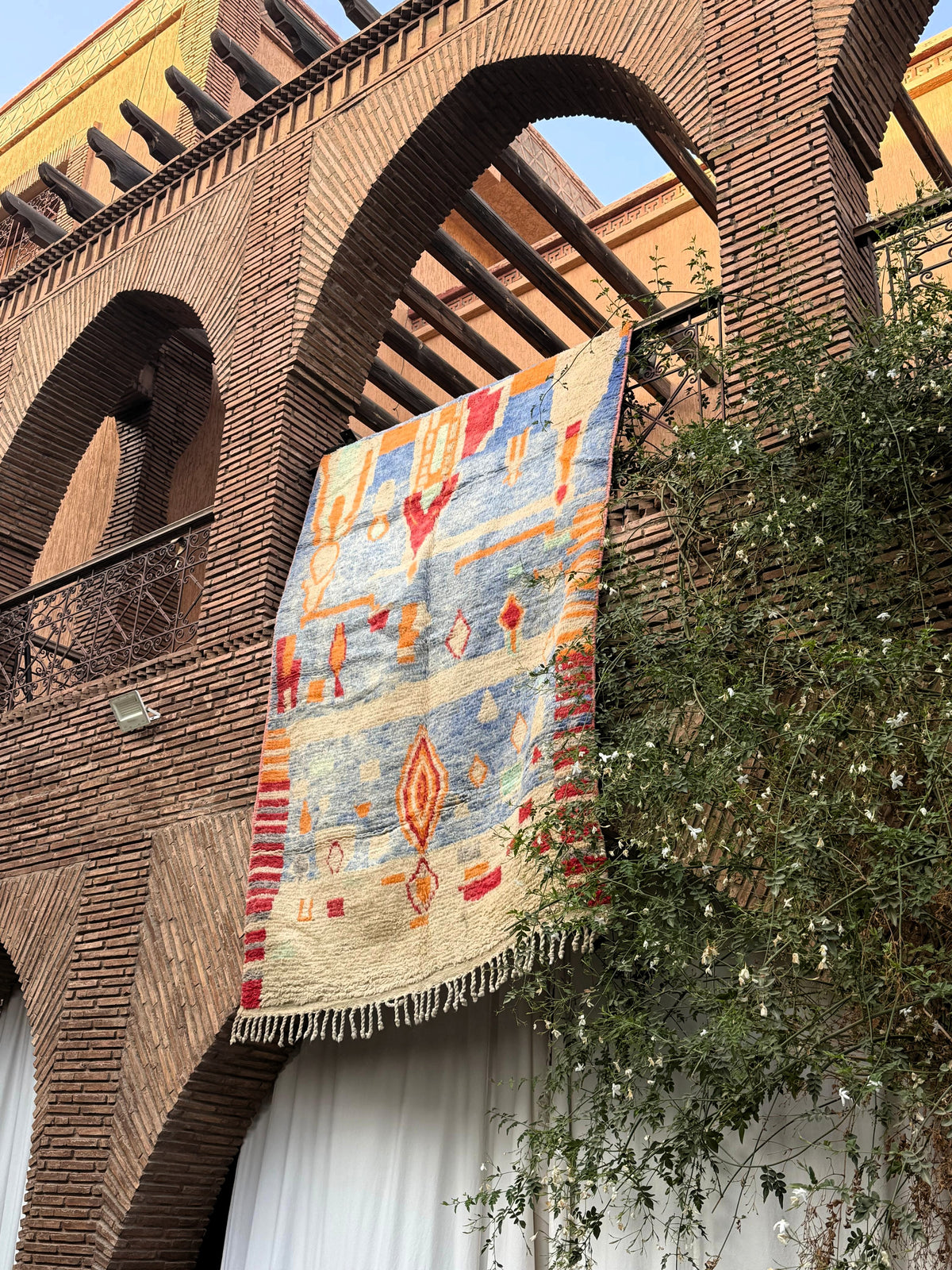 Ameskroud – Handmade Blue Moroccan Rug