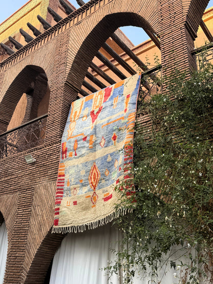 Ameskroud – Handmade Blue Moroccan Rug