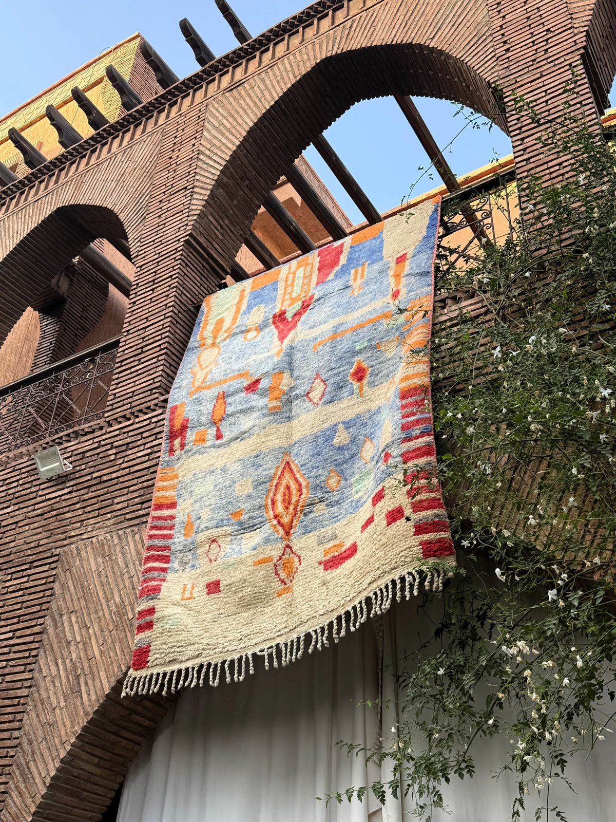 Ameskroud – Handmade Blue Moroccan Rug