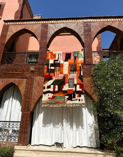 Taghazout – Handmade Colorful Moroccan Rug