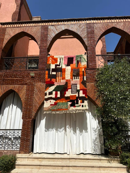 Taghazout – Handmade Colorful Moroccan Rug