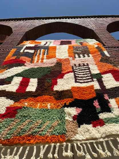 Taghazout – Handmade Colorful Moroccan Rug