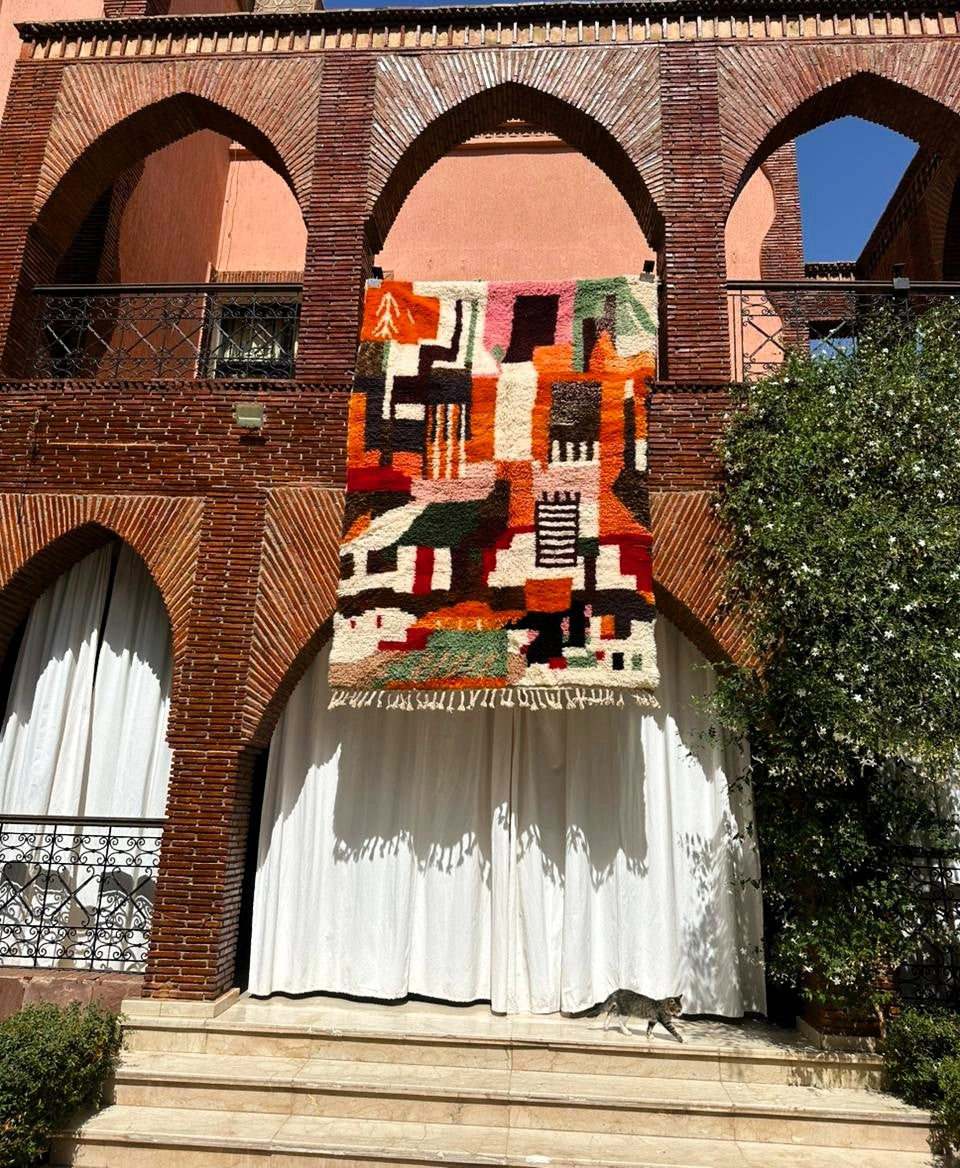 Taghazout – Handmade Colorful Moroccan Rug