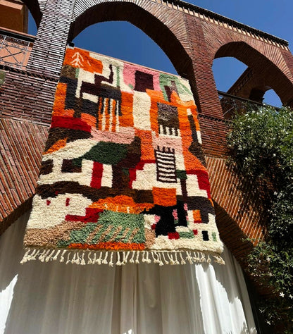 Taghazout – Handmade Colorful Moroccan Rug