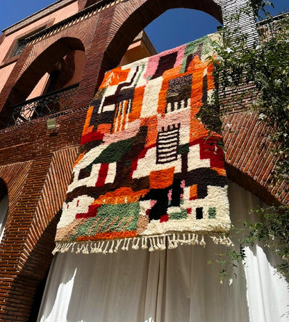 Taghazout – Handmade Colorful Moroccan Rug