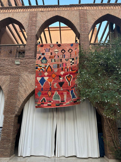 Tanalt – Handmade Red Moroccan Rug