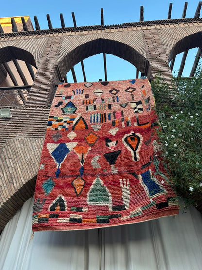 Tanalt – Handmade Red Moroccan Rug