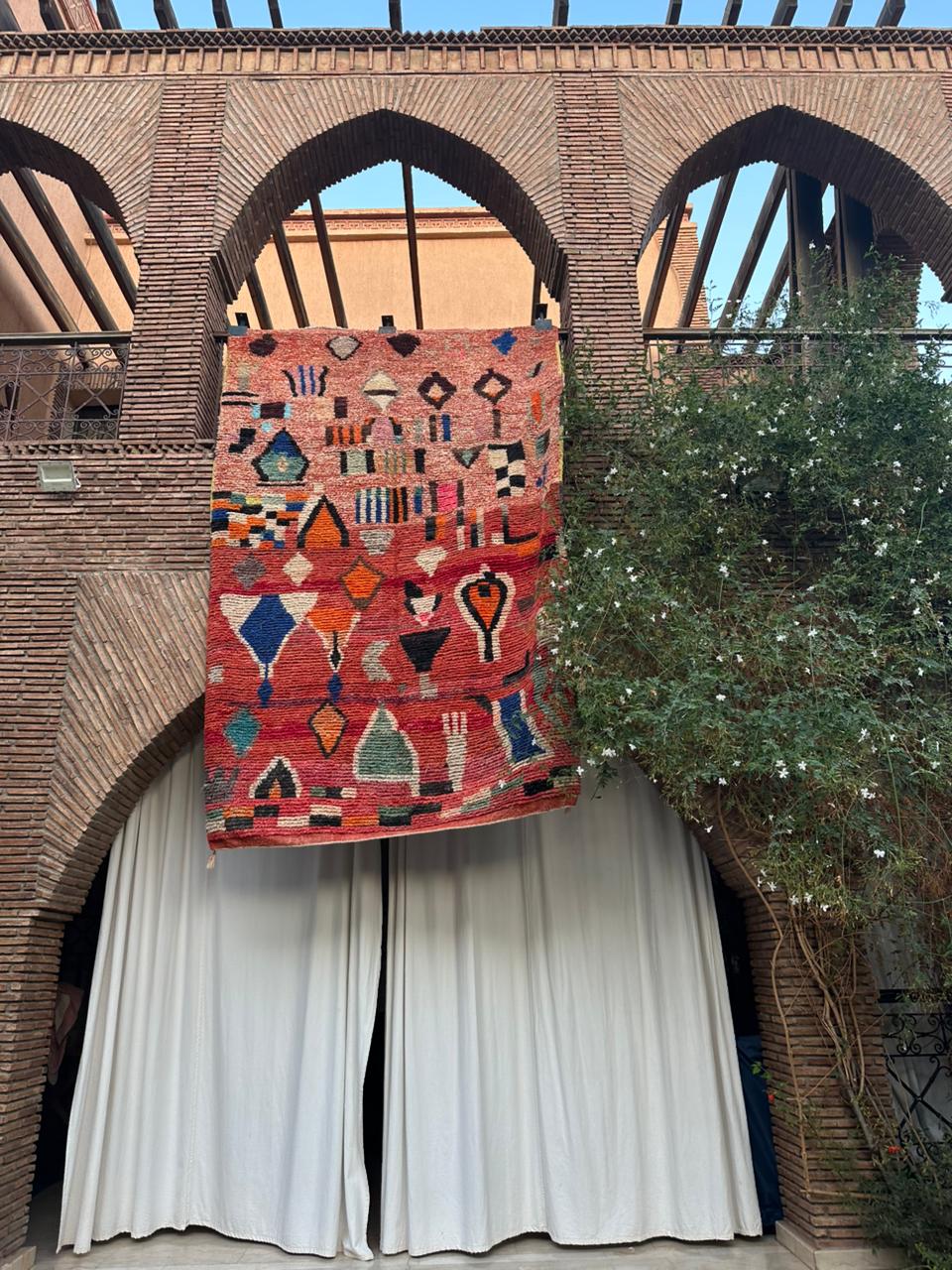 Tanalt – Handmade Red Moroccan Rug
