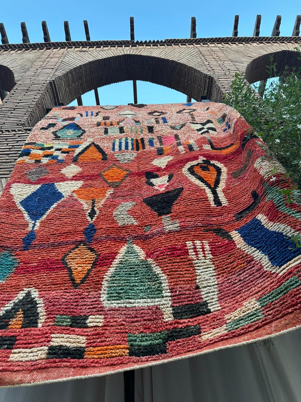 Tanalt – Handmade Red Moroccan Rug