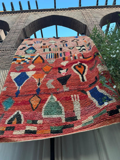 Tanalt – Handmade Red Moroccan Rug