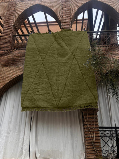 Agoudal – Handmade Green Moroccan Rug