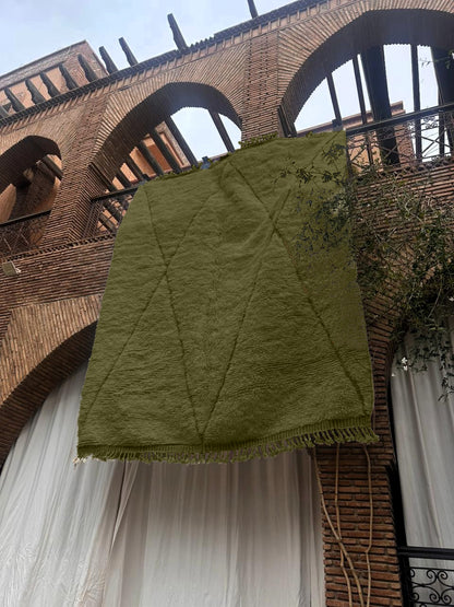 Agoudal – Handmade Green Moroccan Rug