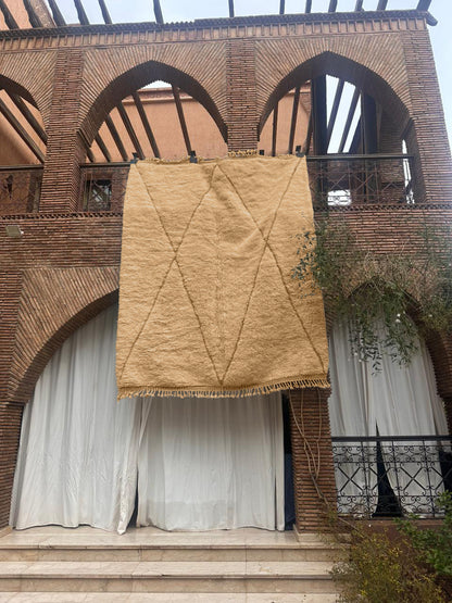 Aoufous – Handmade Beige Moroccan Rug