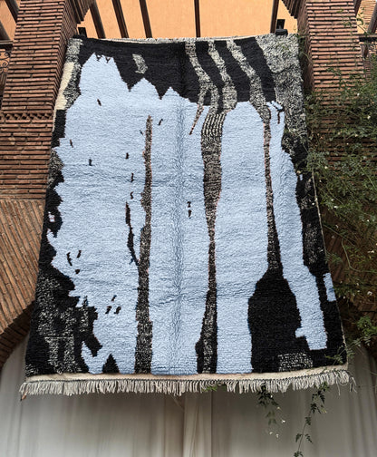Taouz – Handmade Blue Moroccan Rug